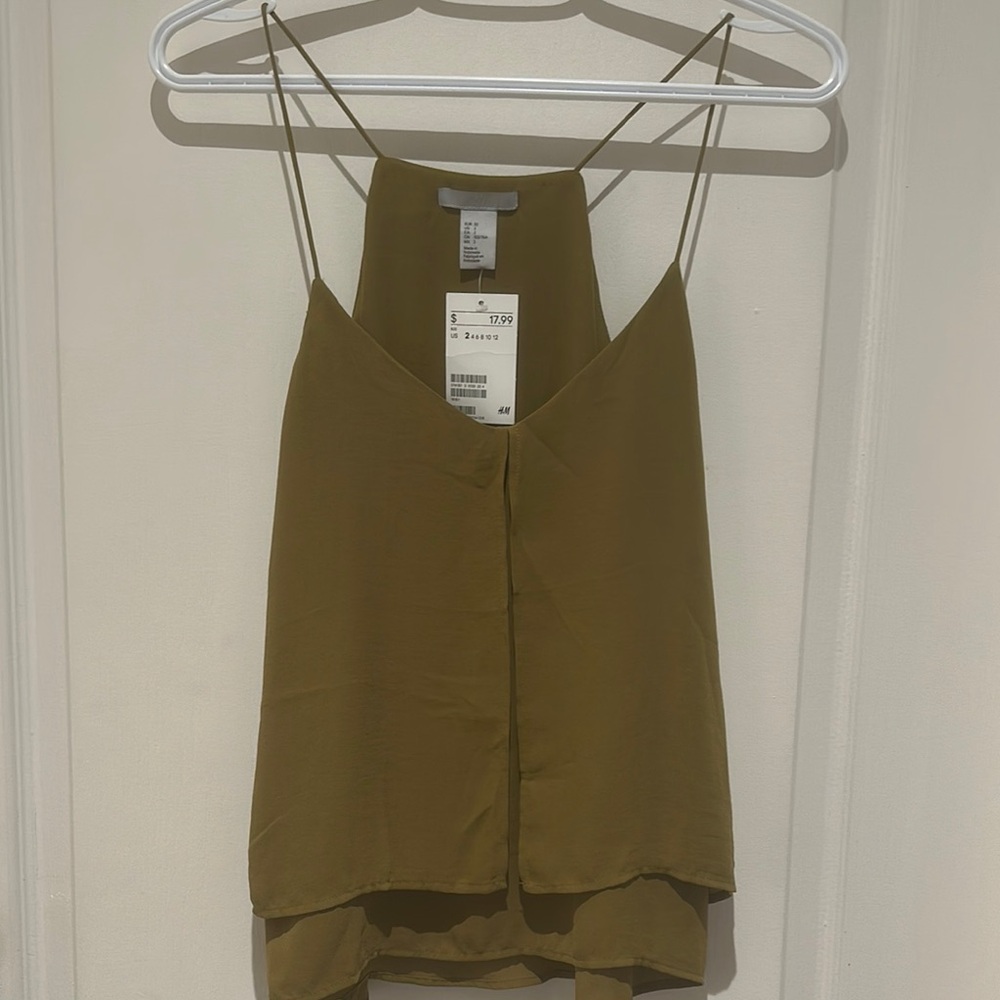 Nwt. H&M Olive green tank